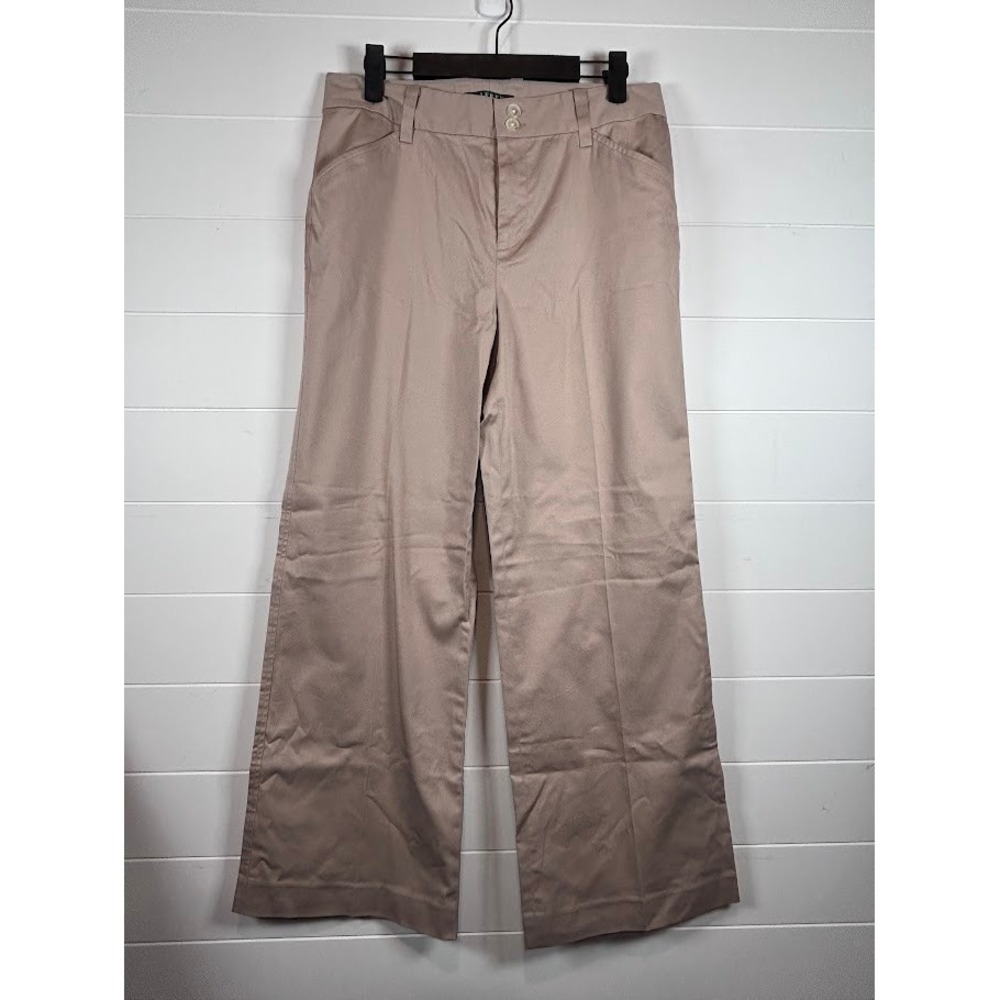 Lauren Ralph Lauren Women's Resort Tan Wide Leg Pants Size 6